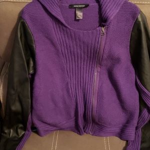 Black and purple jacket
